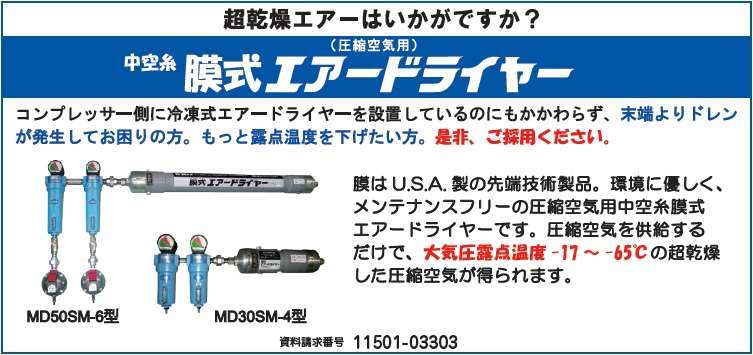 膜式エアードライヤー