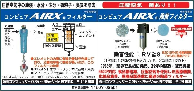 コンピュアAIRXフィルター・AIRX除菌フィルター