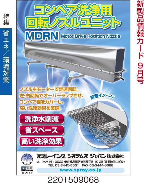 コンベア洗浄用回転ノズルユニット
