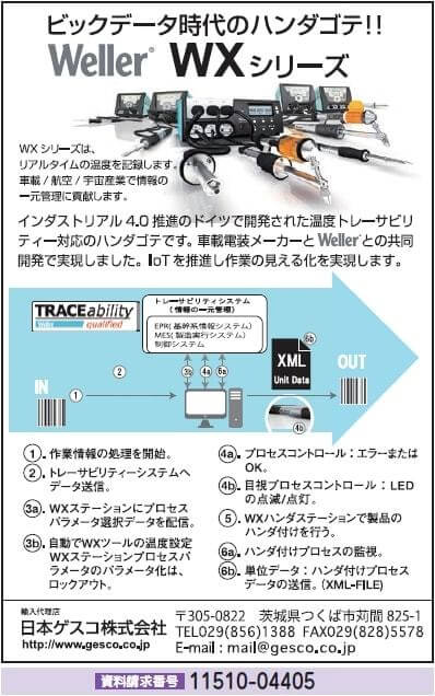 温度トレーサビリティ対応　ハンダゴテ