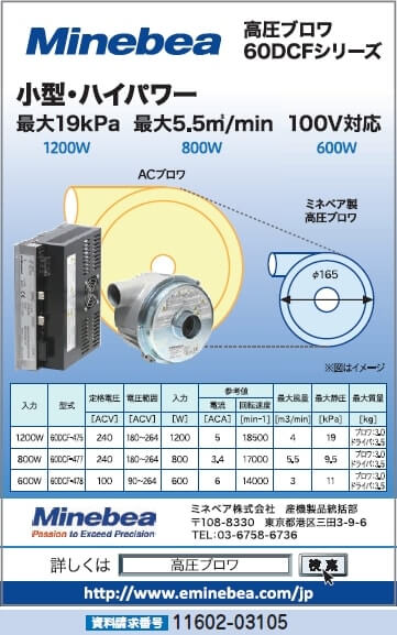高圧ブロワ60DCFシリーズ