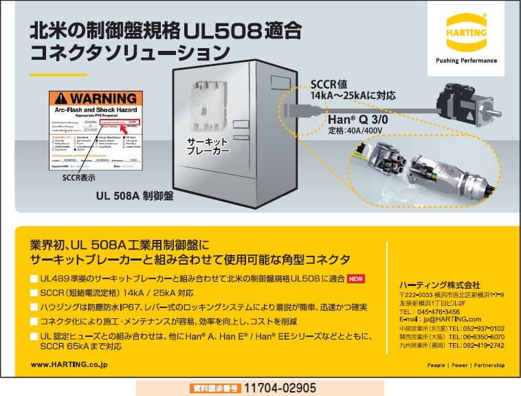 UL508適合コネクタソリューション