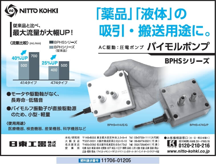 バイモルポンプ BPHSシリーズ／日東工器株式会社｜ポンプ｜産業機器