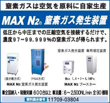 MAX N2　窒素ガス発生装置