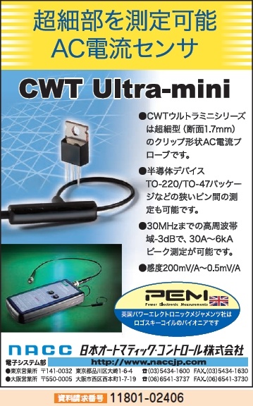 AC電流センサ CWT Ultra- mini