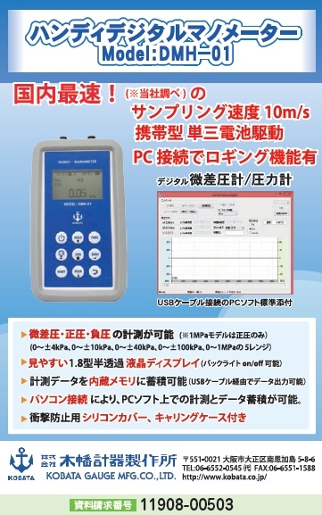 ハンディデジタルマノメーター