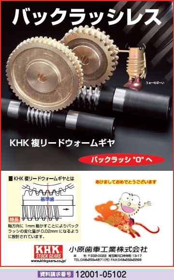 複リードウォームギヤ