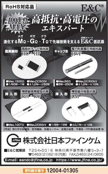 高抵抗チップ抵抗器 ほか