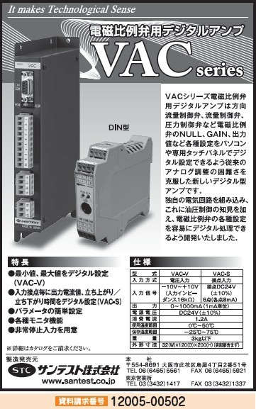 電磁比例弁用デジタルアンプ　VACシリーズ