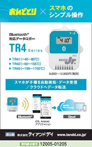 Bluetooth対応データロガー