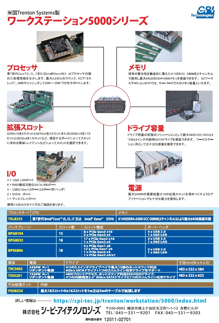 ワークステーション5000シリーズ