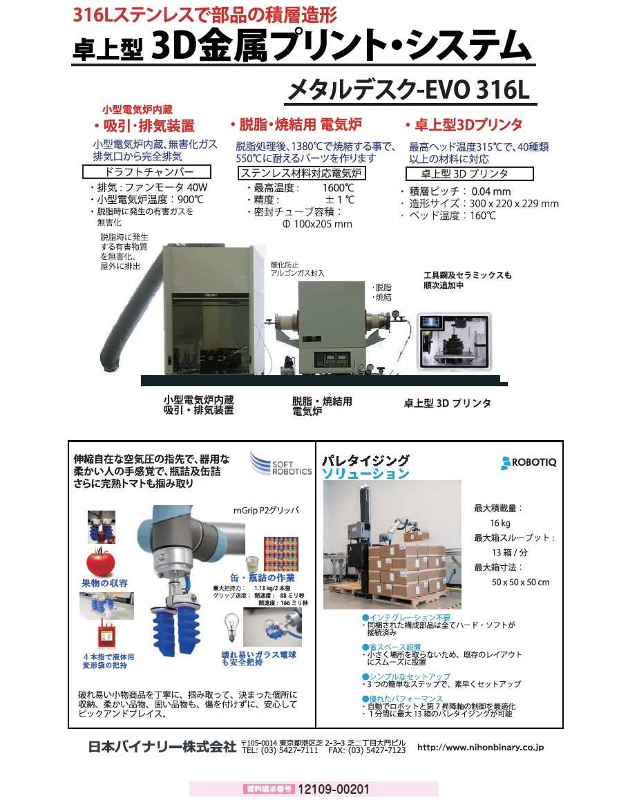 卓上型3D金属プリント・システム