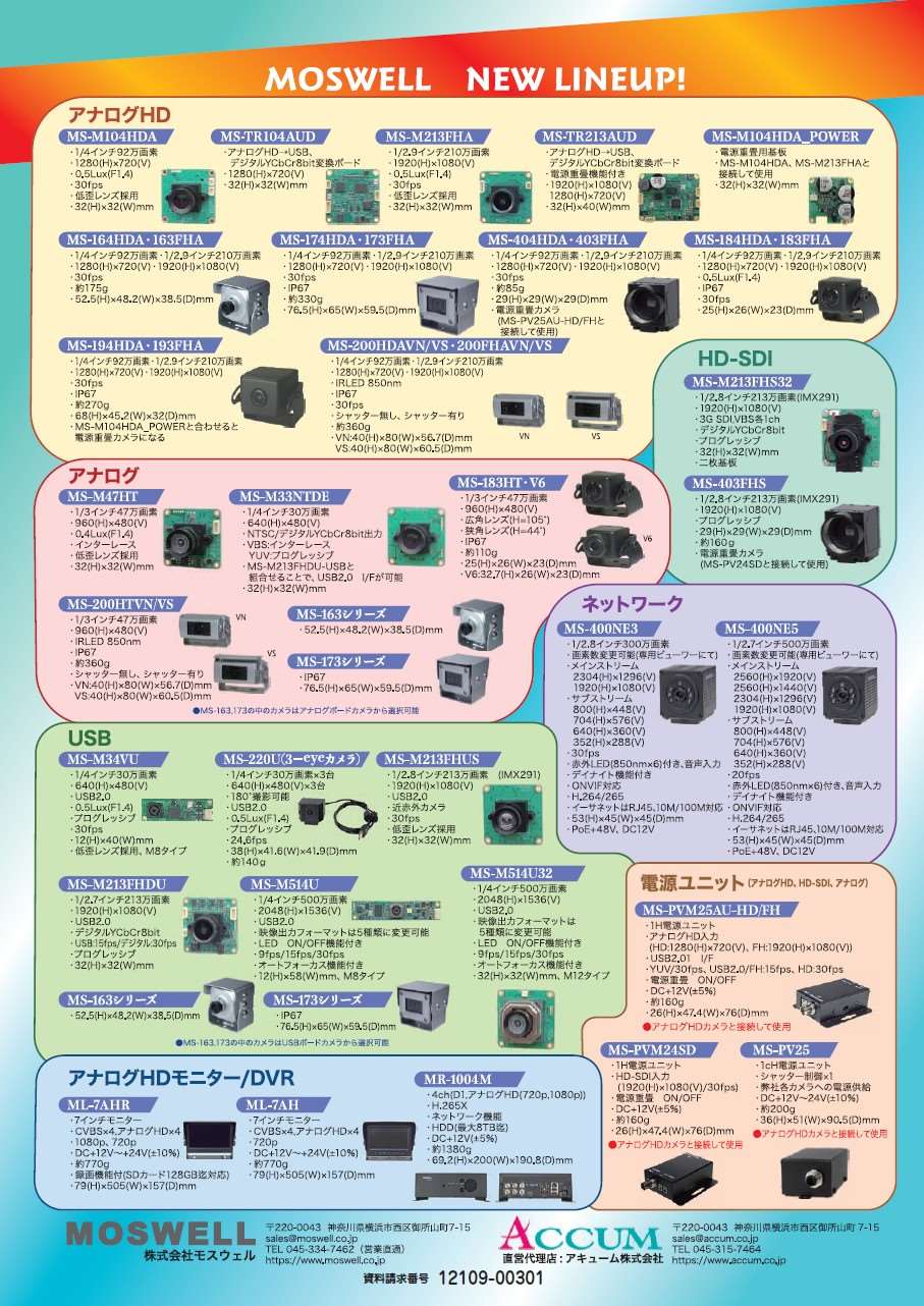 産業用カメラ・周辺機器