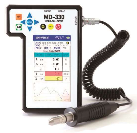 ポータブル振動診断器「Vibro-Collector MD-330」／旭化成
