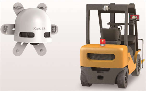 フォークリフト取付型安全カメラ／株式会社ザクティ｜保安機器