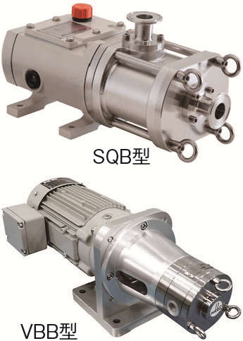 《スタッドボルト仕様》2軸スクリューポンプSQB型/小型ベーンポンプVBB型