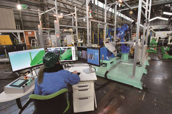 PC遠隔操作溶接ロボットシステム