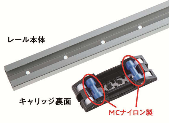 樹脂ローラーガイドレール