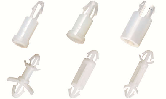 ネジ穴不要で瞬時に固定、軽量なナイロン製　作業効率と信頼性両立のワンタッチスペーサー