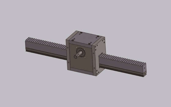 角ラックピニオンユニット
