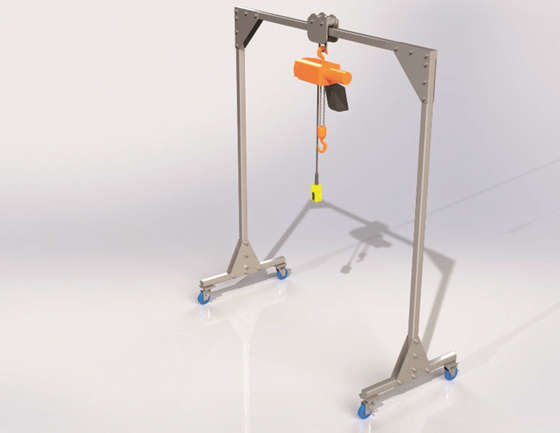 ポータブル門型クレーン