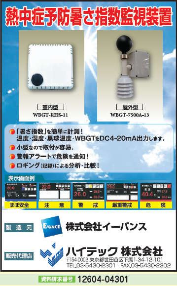 熱中症予防暑さ指数監視装置