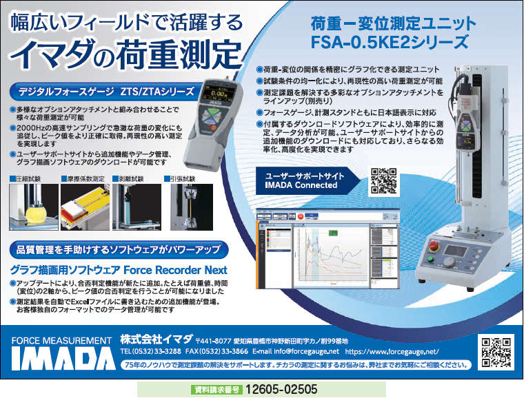 イマダの荷重測定