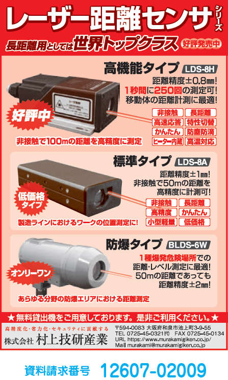 レーザー距離センサシリーズ