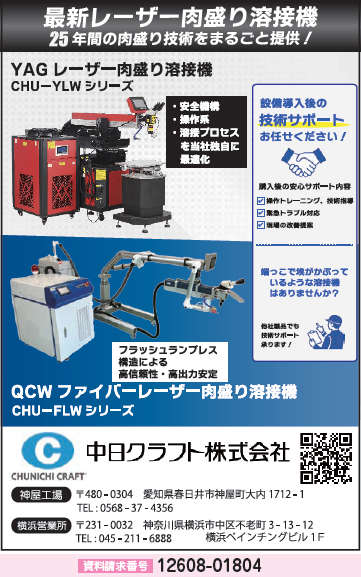 最新レーザー肉盛り溶接機 他