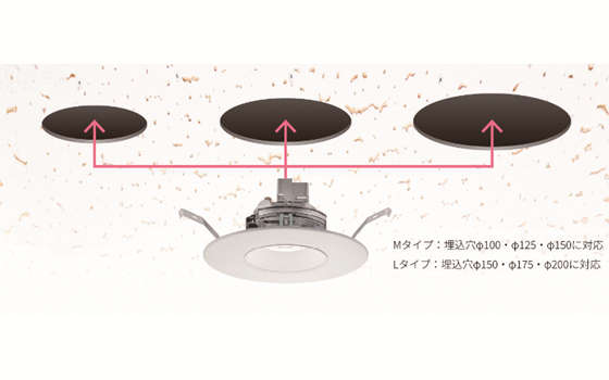 リニューアルダウンライト